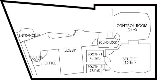 Studio 1st. 平面図